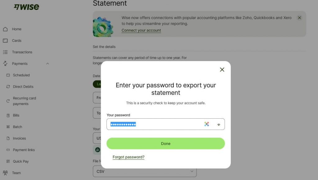 Wise password